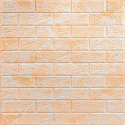 Декоративна 3D панель самоклейка 700х770х3мм Мармур жовтий (062-3) SW-00000694