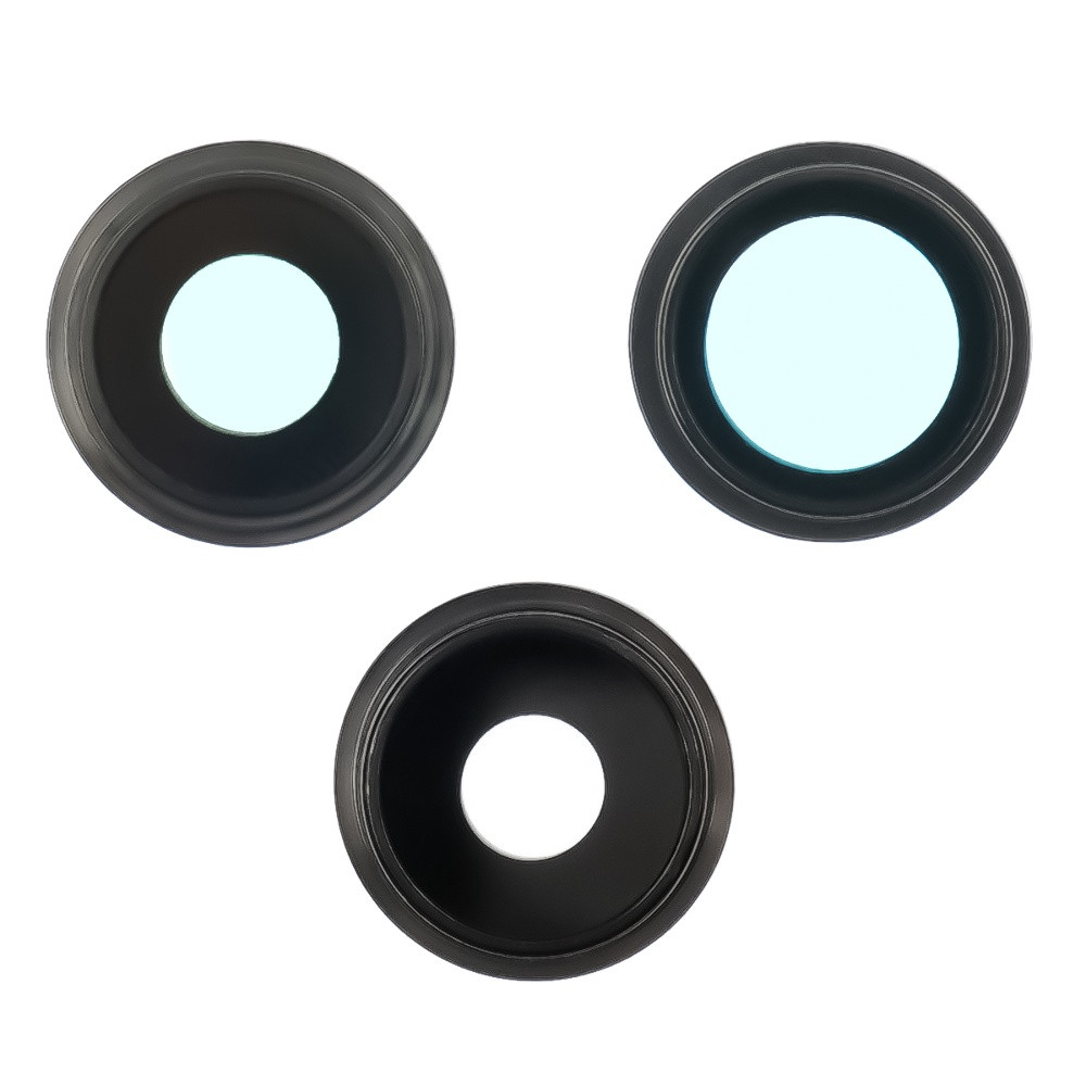 Скло камери для Apple iPhone 13 Pro (комплект 3 шт.) у рамці з антивідблисковим покриттям, фото 1