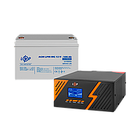 Комплект резервного живлення LP (LogicPower) ДБЖ + мультигелева батарея (UPS B1500 + АКБ MG 1200Wh)