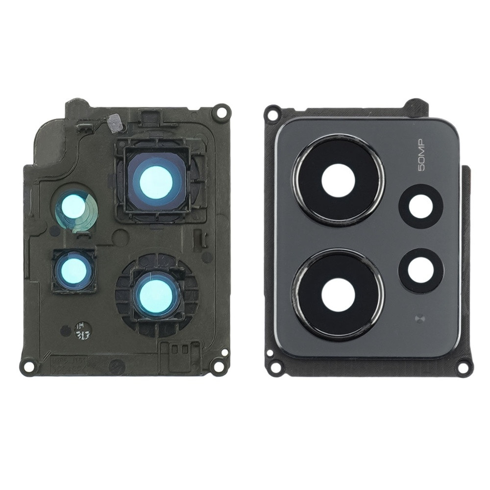 Скло камери для Xiaomi Redmi Note 12 (4G) з чорною рамкою, фото 1