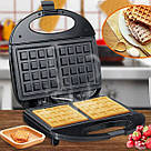 Вафлі домашні у вафельниці електричній Domotec MS-7705, Функціональна вафельниця, Електрична вафельниця YD-52, фото 2