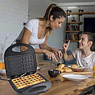 Вафлі домашні у вафельниці електричній Domotec MS-7705, Функціональна вафельниця, Електрична вафельниця YD-52, фото 8