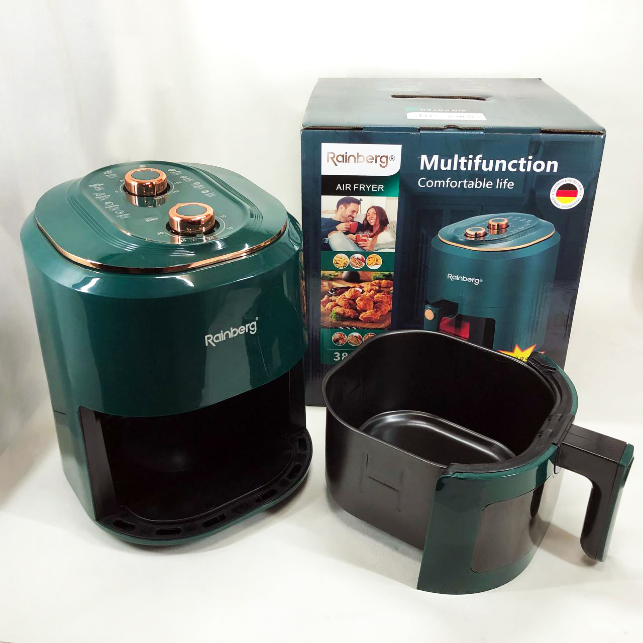 Цифровий аерогриль Rainberg, Аерофритюрниця для приготування фрі, Фритюрниця професійна NT-90, фото 1