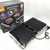 Настільний електрогриль для кухні RAF R.238 2200 Вт, Бутербродниця електрогриль, Гриль для м'яса овочів NH-75, фото 7