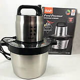 Блендер з гострим лезом RAF R.7008 6 л 1600 Вт, Блендер із подрібнювачем зручний для кухні VR-86, фото 7