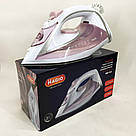 Якісна електрична праска для дому MAGIO, Праска відпарювач для прасування речей Якісна парова RM-38, фото 10