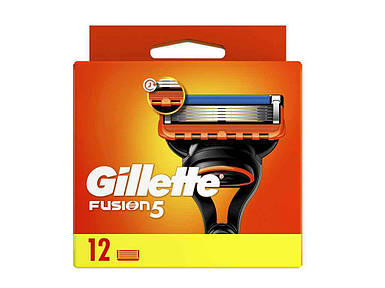 Змінні картриджі д/гоління чоловічі Fusion5 12шт ТМ GILLETTE