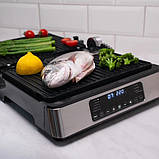 Притискний гриль для булочок і сендвічів Magio MG-356 2400 Вт, Складаний електричний гриль притискний MT-60, фото 4