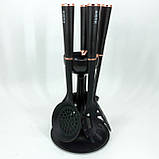 Набір для господині кухонний MAGIO MG-1140, Набір ополоників для кухні кухонного начиння силікон VM-56, фото 2