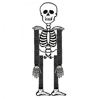 Декор Хелловін Скелет 75 см YES! Fun 974323