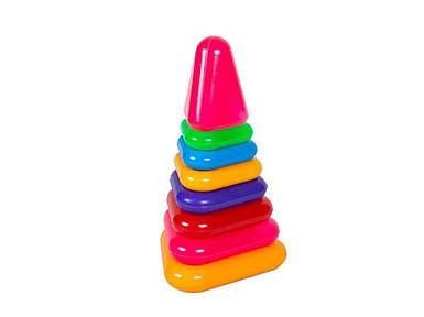 Пірамідка 7ел. трикутна №6 арт.1810 ТМ BAMSIC