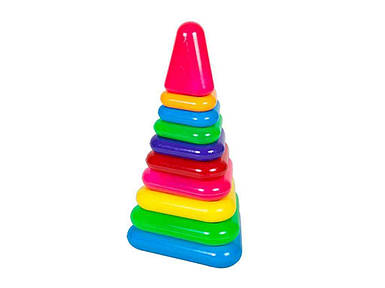 Пірамідка 9ел. трикутна №7 арт.1809 ТМ BAMSIC