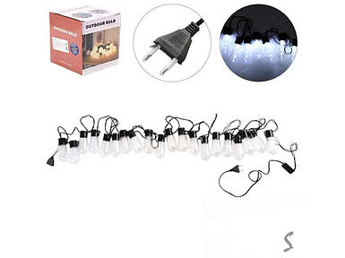 Гірлянда 20LED 5м світлодіодна зовнішня Лампочки вінтаж R96325 ТМ STENSON