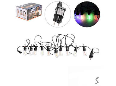 Гірлянда 10LED 5м світлодіодна зовнішня Лампочки спіраль R95899 ТМ STENSON