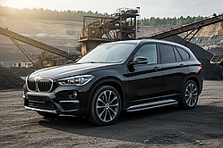 Бокові пороги Bosphore Black (2 шт., Алюміній) для BMW X1 F-48 2015-2022 рр