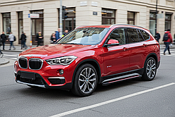 Бокові пороги Maya Red (2 шт., Алюміній) для BMW X1 F-48 2015-2022 рр
