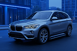 Бокові пороги Maya Blue (2 шт., Алюміній) для BMW X1 F-48 2015-2022 рр