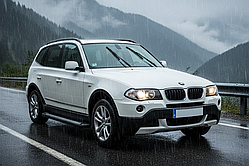 Бокові пороги Vision New Black (2 шт., Алюміній) для BMW X3 E-83 2003-2010 рр