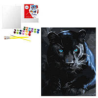 Набір для розпису по номерах Ідейка "Дика пантера" 40x50 см.