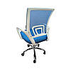 Офісне / комп'ютерне крісло Bonro 619 синє тканинне з регулюванням висоти сидіння для дому, школяра, підлітка, офісу, фото 7