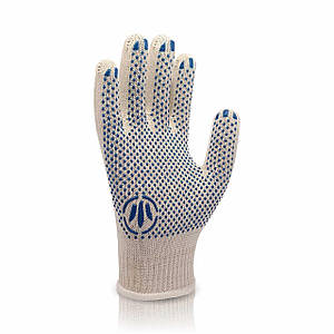 Рукавички робочі х/б білі з пвх покриттям 8410