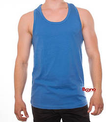Чоловіча майка борцовка 100% бавовни Bono 000115 блакитна (розміри: 46-56)