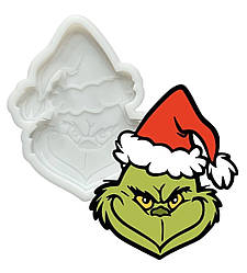 Силіконовий молд для шоколаду, зефіру та ін "Грінч (голова)»