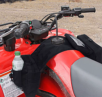 Сумка під кришку бензобака для квадроциклу ATV мото чорна 600D водостійка