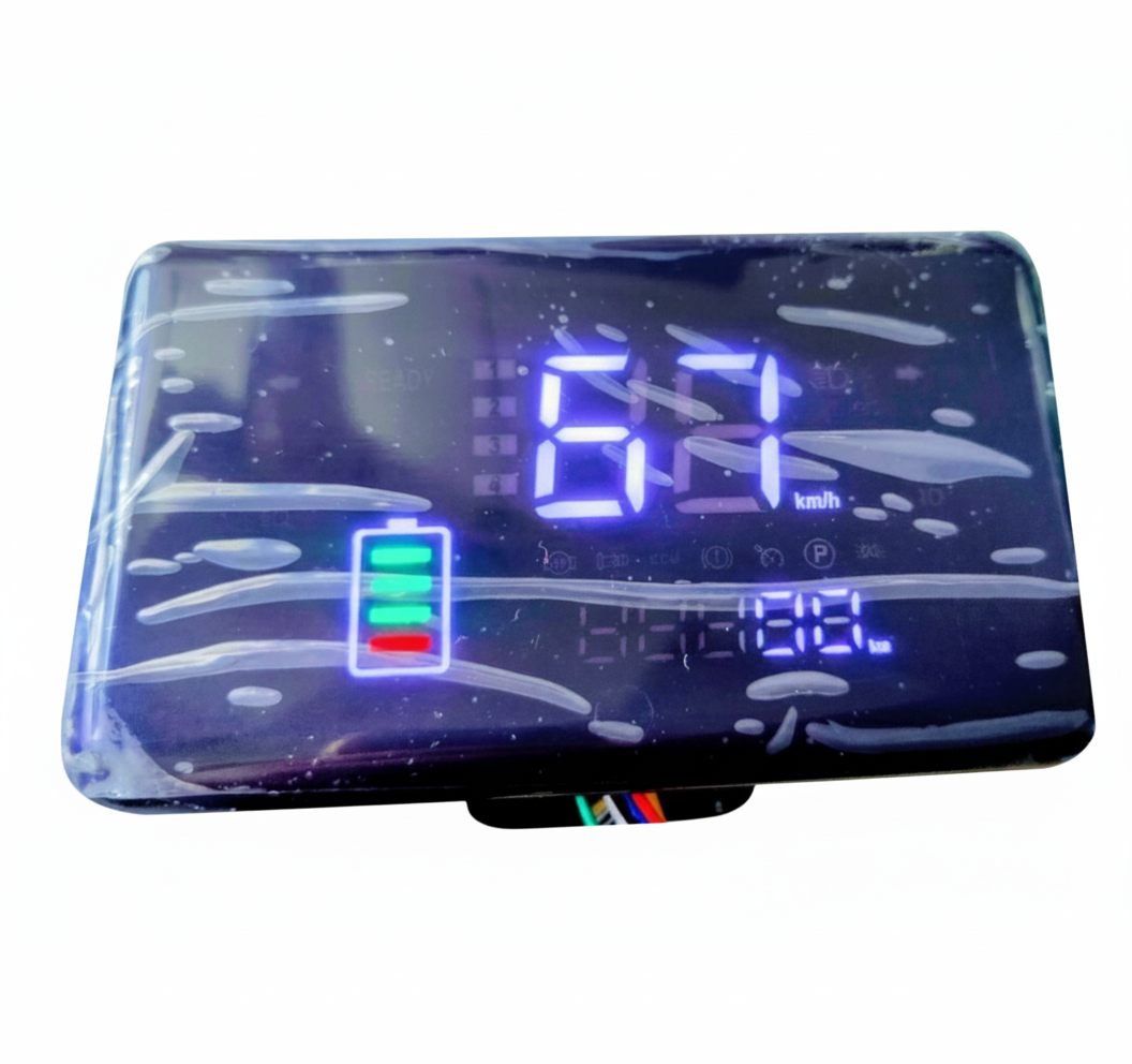 Дисплей РК для електроскутера 48V-72V цифровий лічильник швидкості, фото 1