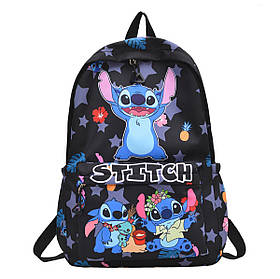 Тканевий портфель для навчання  Stitch, чорний