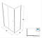 Душова кабіна прямокутна 120x80x190 см без піддону Shower Neptun розсувна двері матове скло 6мм, фото 3