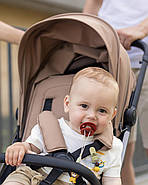 Прогулянкова коляска Carrello Nova CRL-5524 — автоскладання, великі гумові колеса, до 22 кг Чорний, фото 5