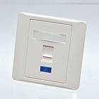 Рамка 86х86 під один модуль KeyStone, зі шторкою