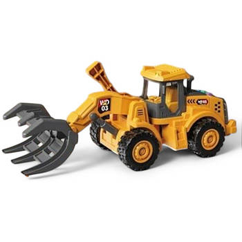 Спецтехніка "Екскаватор" (підсвітка, звук, інерція, масштаб 1:16, гумові шини, рухомі елементи, на батарейках) WD 103 C1