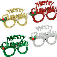 Від 12 шт. Окуляри новорічні "Merry Christmas" 2520 купити дешево оптом в інтернет-магазині