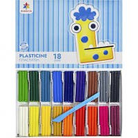 Пластилін  18 кольорів по 12 г.,стек,GAMMA UA 200318 купити дешево оптом в інтернет-магазині