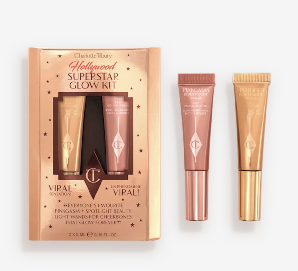 Набір Charlotte Tilbury Hollywood Superstar Glow Kit 2 х 5 мл, фото 1
