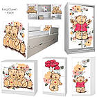 Ліжко Тедді Лав для дівчинки, дитячі меблі King Queen, фото 5