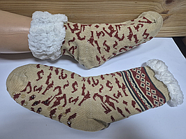 Шкарпетки-валянки з антиковзанням на стопі, для дому, "YU FENG", 36-42 р-р. Вовняні шкарпетки, шкарпетки термо для дому