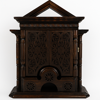 Ключниця настінна дерев'яна ручної роботи на шість гачків | Стильний органайзер для ключів з натурального дерева