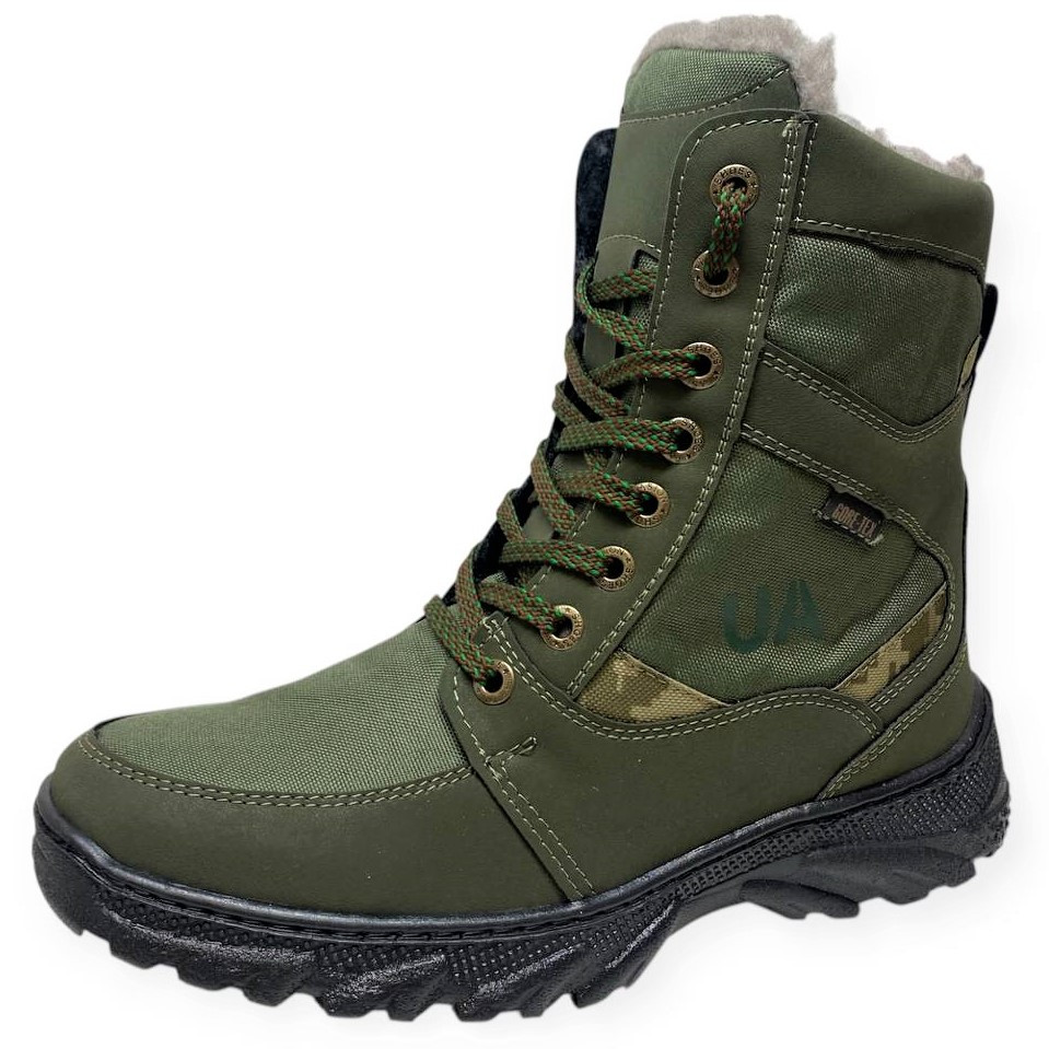 Черевики чоловічі зимові утеплені зелені