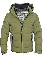 Куртка зимова чоловіча Black Vinyl 25-C25-2707C зелена