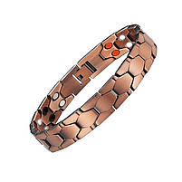 Магнітний браслет для здоров'я Type D2 20 см мідний, фото 2