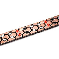 Магнітний браслет для здоров'я Type D2 20 см мідний, фото 5