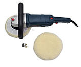 Поліровщик кузова BX-992 2350 Вт, 6 швидкостей, 180 мм, М14, антивібрація, з комплектом аксесуарів, фото 5