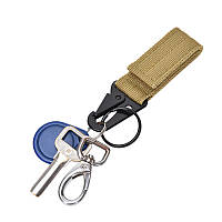 Фіксатор hook keeper (карабін із кільцем) для ременя/MOLLE, койот. PRC