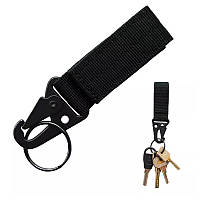 Фіксатор hook keeper (карабін із кільцем) для ременя/MOLLE, чорний. PRC