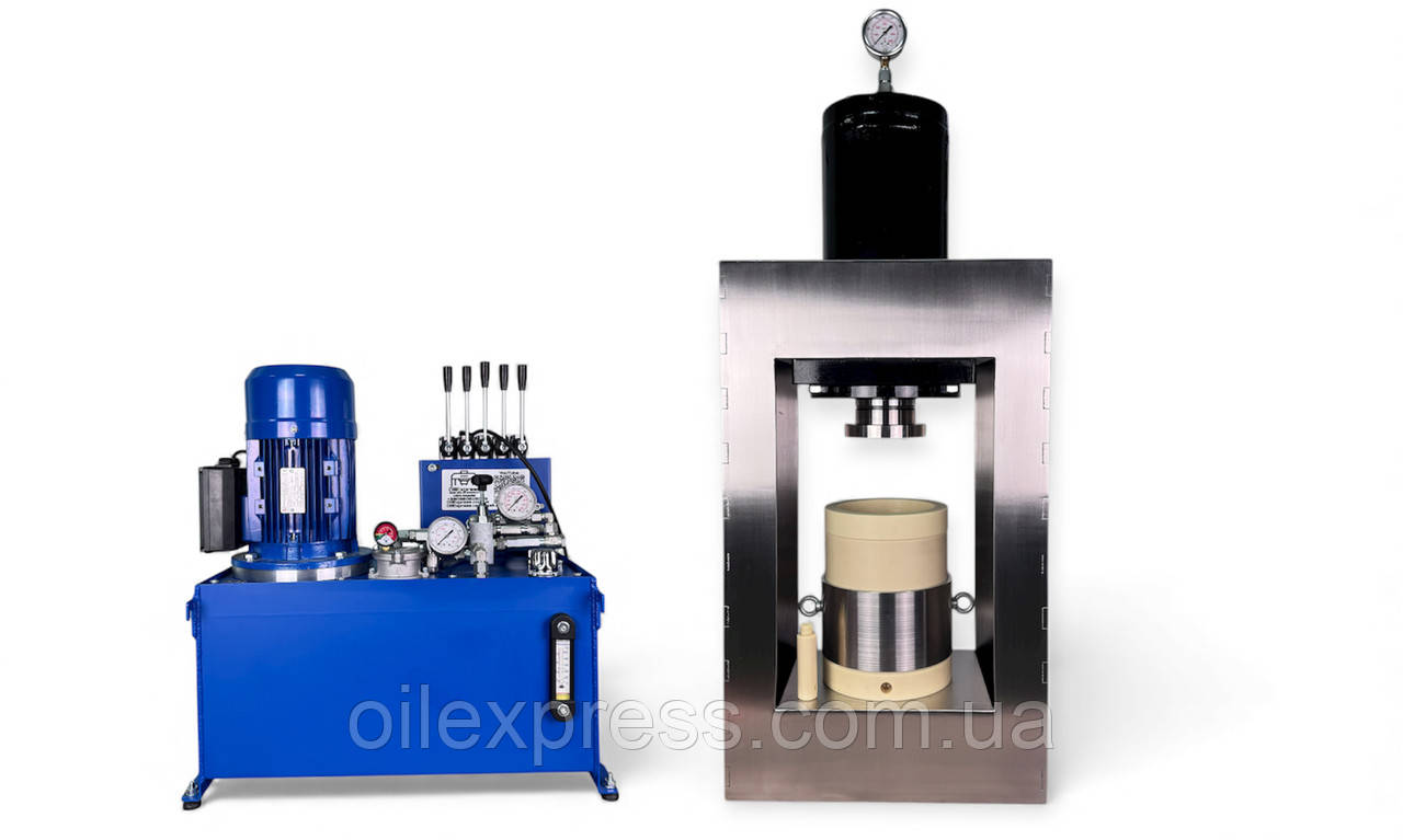Професійний прес для олії 65 тонн холодного пресування на 4 літри капролон "Stainless Steel" OilExpress
