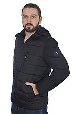 Куртка зимова чоловіча Bihor 25-B-428 чорна, фото 3