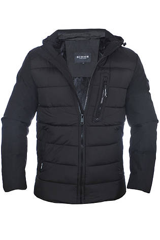 Куртка зимова чоловіча Bihor 25-B-428 чорна, фото 1